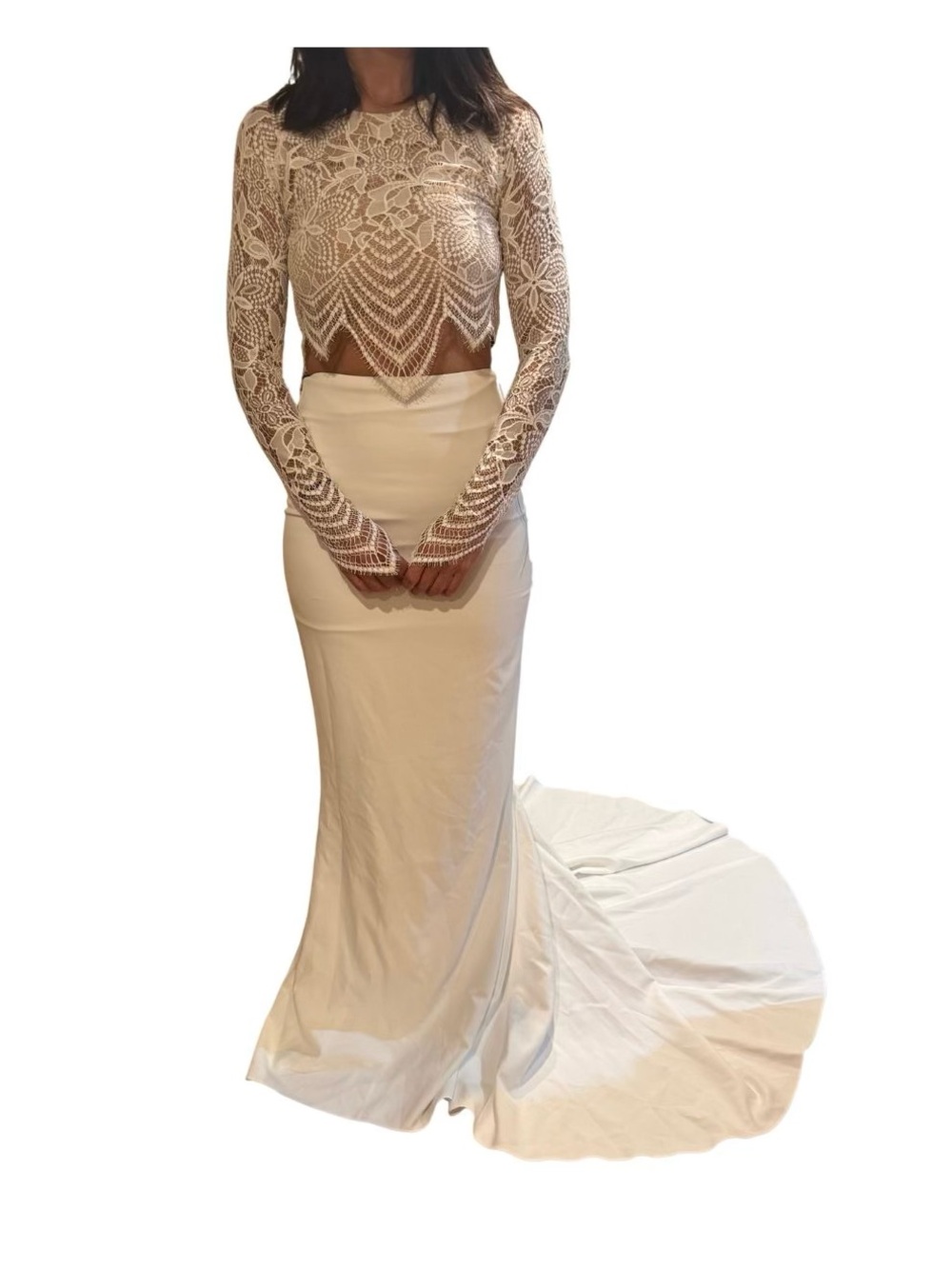 Galia Lahav Mermaid Skirt w/ For Love & Lemons Lace Top